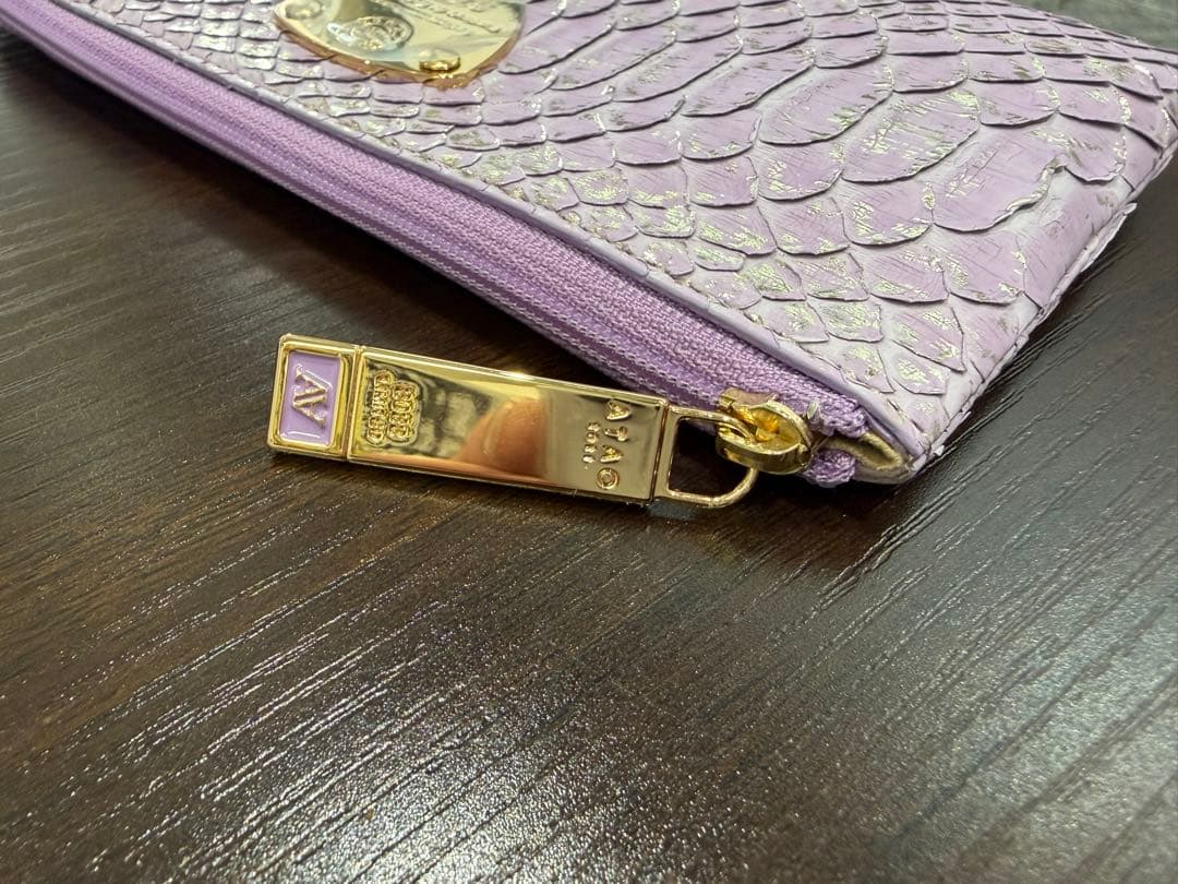 ATAO limo アタオ パイソン箔（2022） ラベンダー 長財布