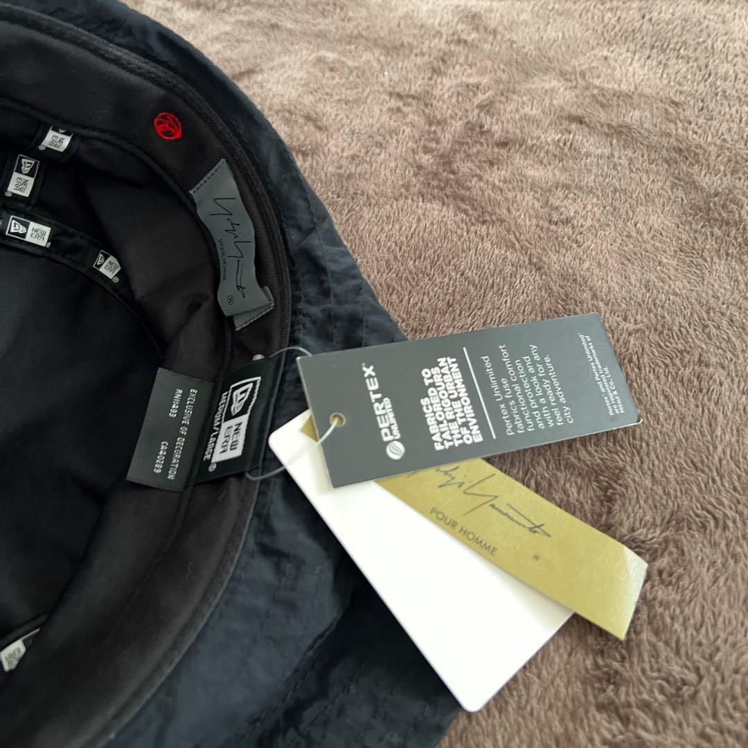 ニューエラ×ヨウジヤマモト SS23 PERTEX シグネチャーロゴ ブラック