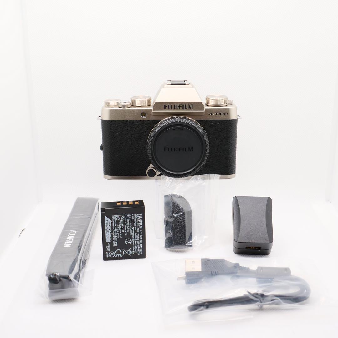 フジフイルム X-T100 ボディ シャンパンゴールド　FUJIFILM