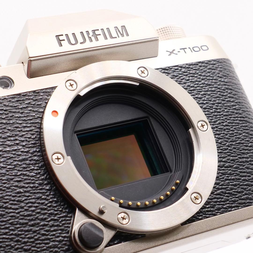 フジフイルム X-T100 ボディ シャンパンゴールド　FUJIFILM