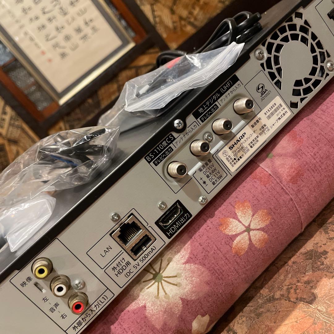 SHARP BD-W580 1TB換装！12倍録 新品リモ等付フル装備 完動品！