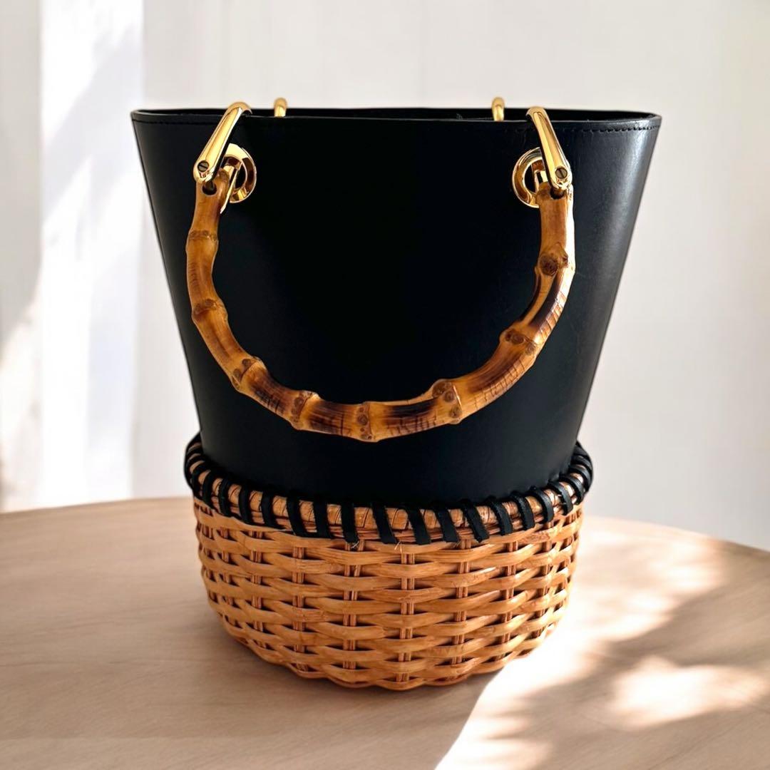 ゆ*う様 正規品　VIOLAd'ORO ヴィオラドーロ　レザー かごバッグ