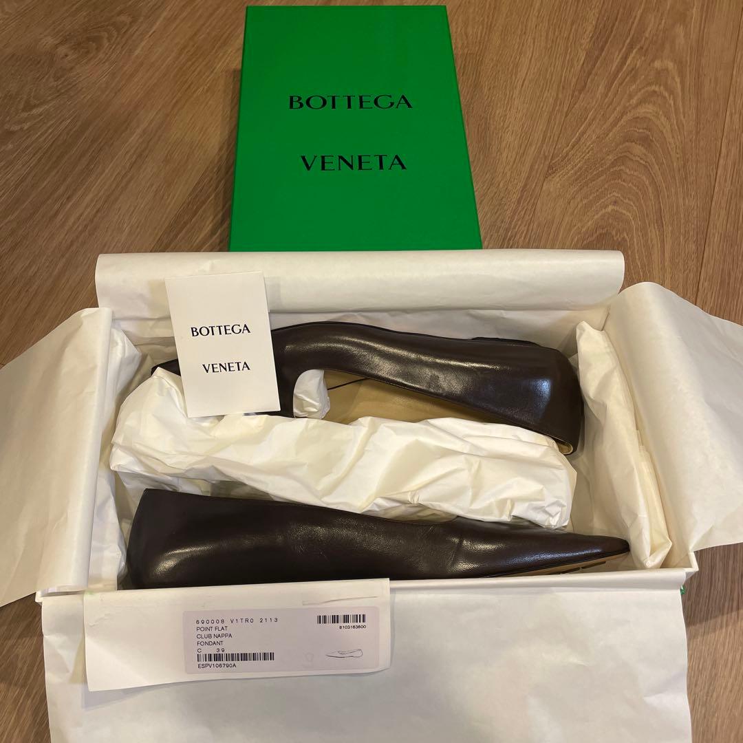 値下げ【BOTTEGA VENETA】 NAPPAフラットシューズ39