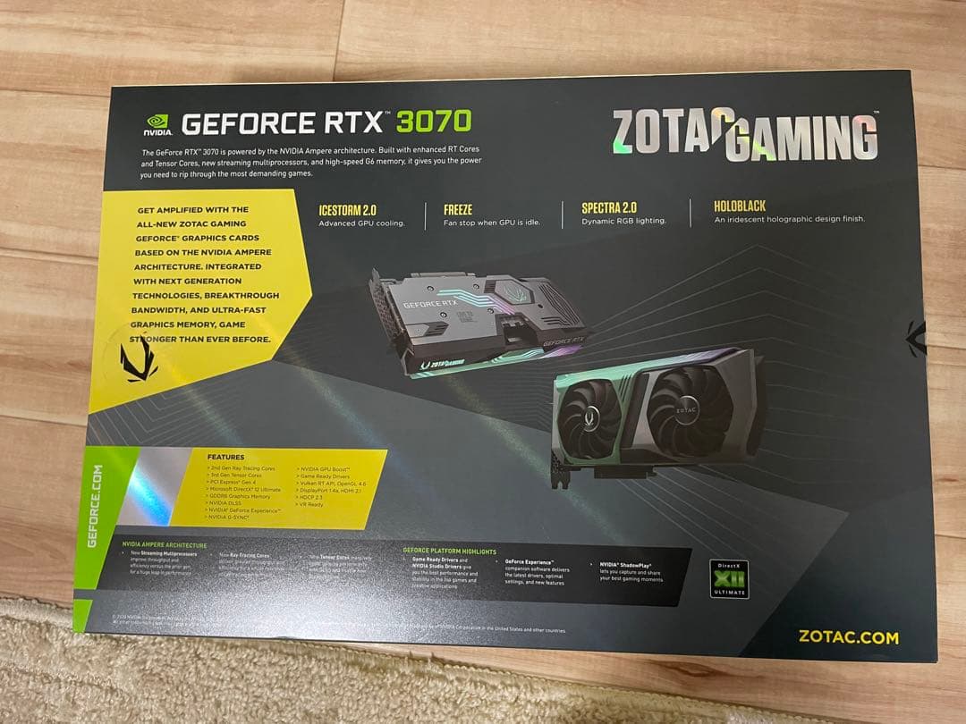 グラフィックボード・グラボ・ビデオカード ZOTAC GAMING GeForce RTX 3070 AMP