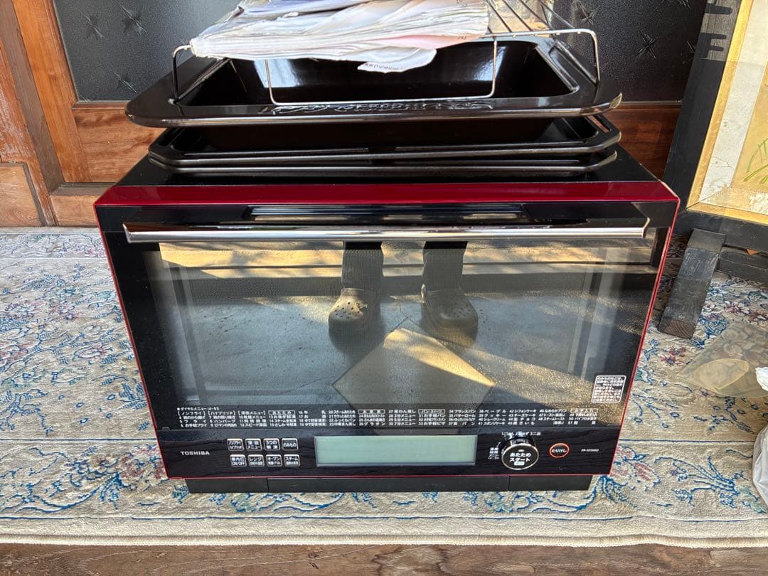 東芝オーブンレンジ　加熱水蒸気オーブンレンジ　石窯オーブン　深皿　30L
