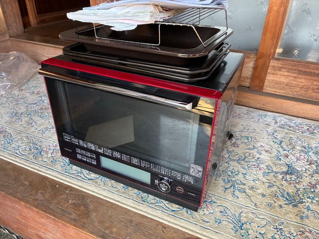 東芝オーブンレンジ　加熱水蒸気オーブンレンジ　石窯オーブン　深皿　30L