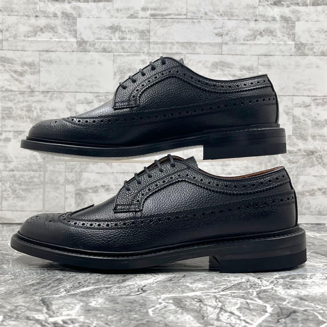 【美品】 リーガル ドレスシューズ 革靴 24.5 ブラック ウィングチップ