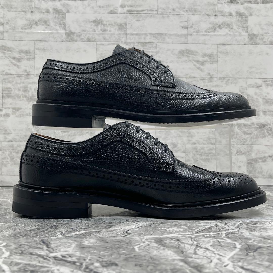 【美品】 リーガル ドレスシューズ 革靴 24.5 ブラック ウィングチップ