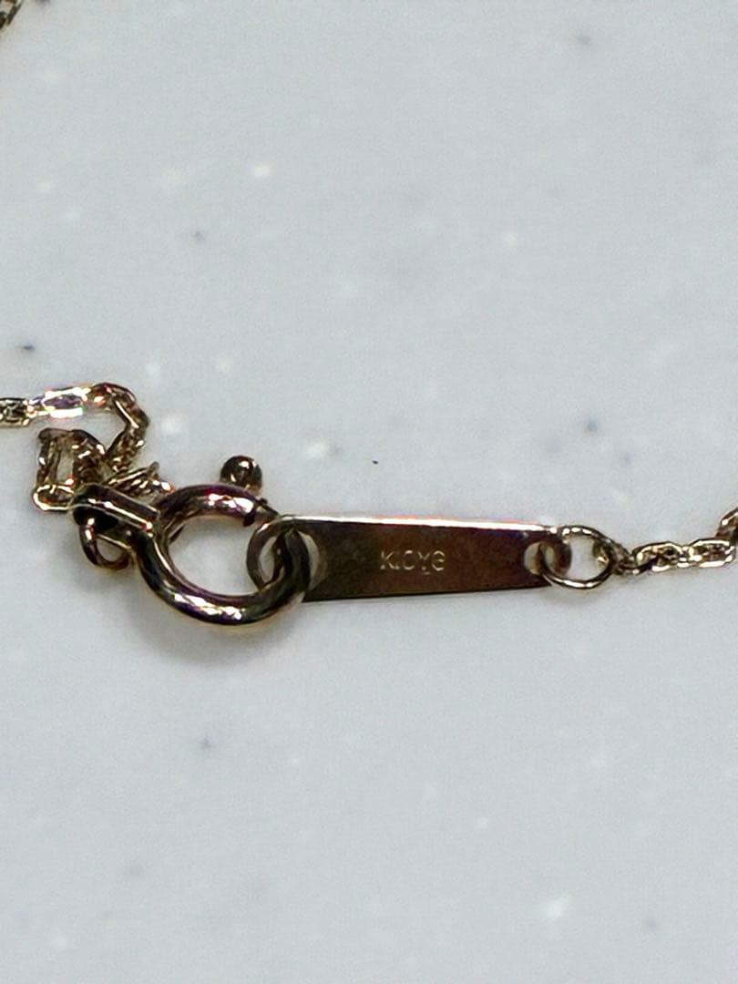 【美品】アガットagete ネックレス チェーンゴールド K10 刻印あり