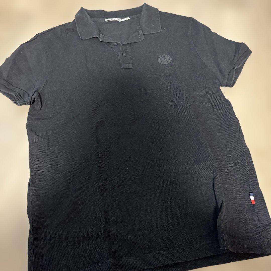 MONCLER 黒 ポロシャツ