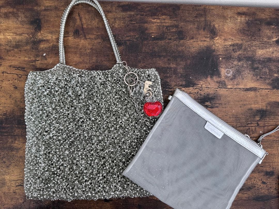 【美品】ANTEPRIMAアンテプリマ　ワイヤーバッグ　シルバー