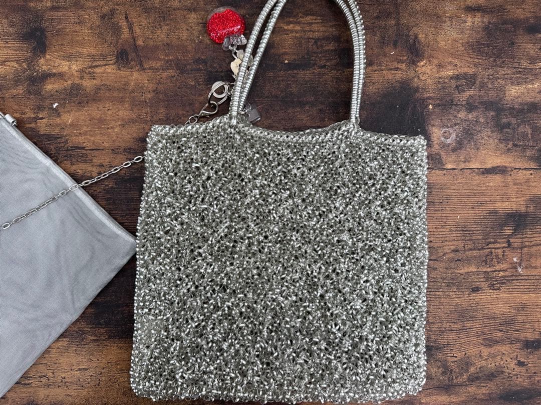 【美品】ANTEPRIMAアンテプリマ　ワイヤーバッグ　シルバー