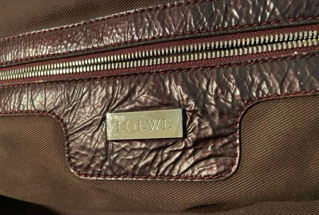 LOEWE アマソナ36 ハンドバッグ ミニボストン カデナ＆キー ボルドー