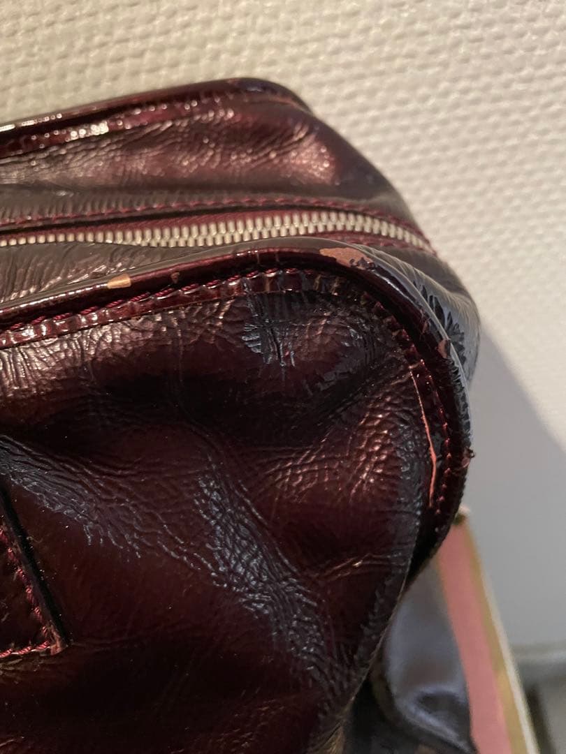 LOEWE アマソナ36 ハンドバッグ ミニボストン カデナ＆キー ボルドー