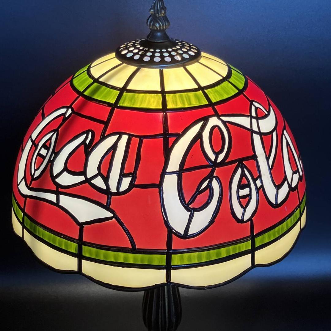 コカコーラ　Coca Cola 　テンドグラス調 　テーブルランプ　ビンテージ