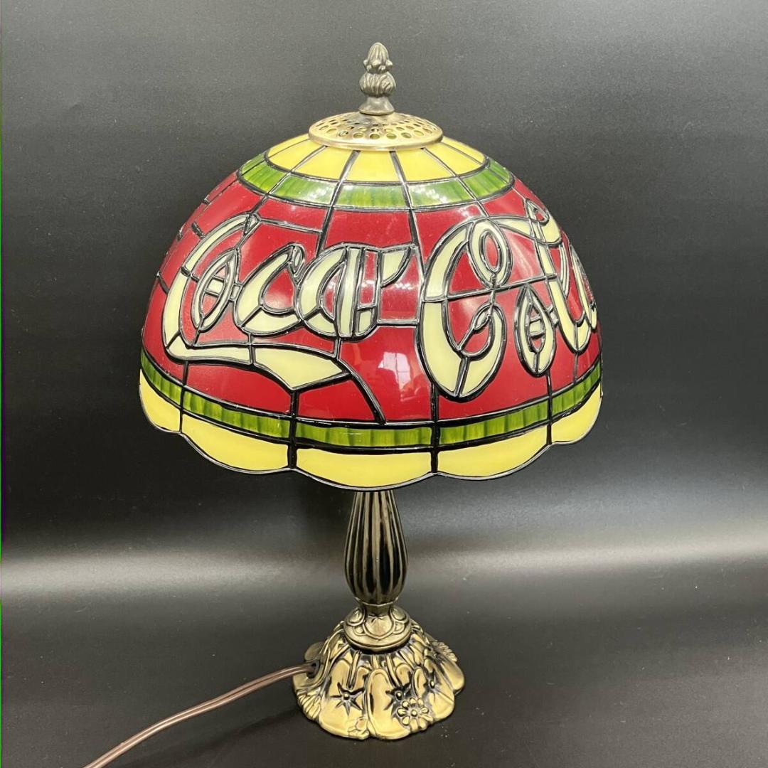 コカコーラ　Coca Cola 　テンドグラス調 　テーブルランプ　ビンテージ