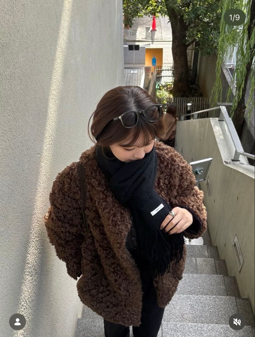 ジャケット・アウター Eaphi ASYMMETRY BOA COAT