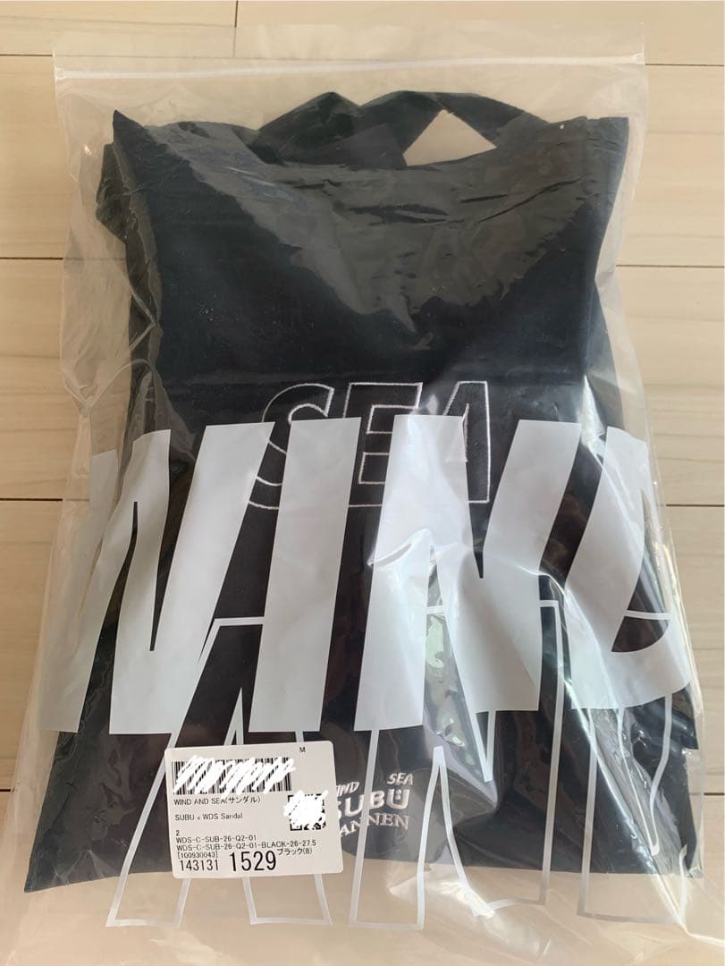 【26〜27.5cm相当】WIND AND SEA×SUBU サンダル ブラック