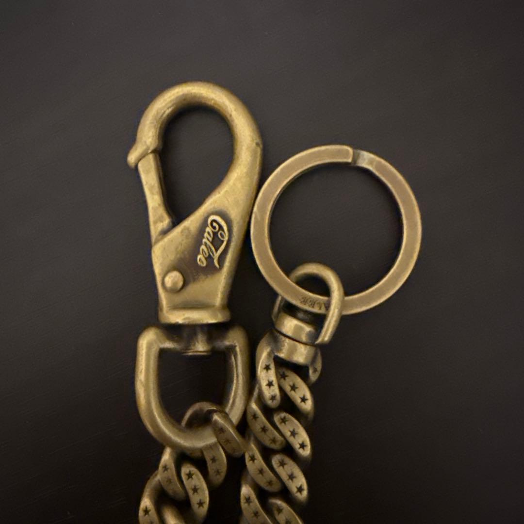 CALEE ウォレットチェーン 45cm 真鍮