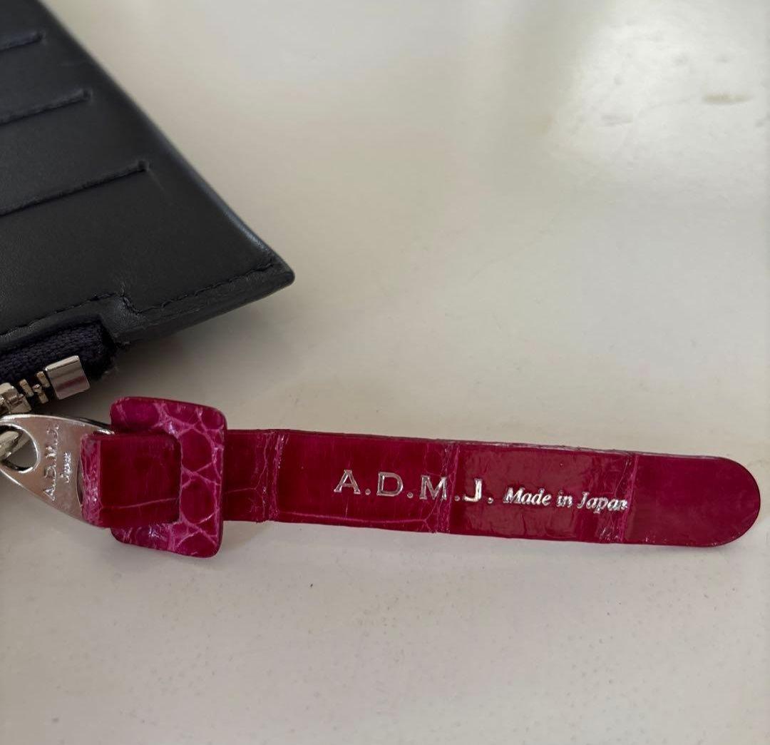 c*o様 ADMJ THE BEE オーガナイザー 長財布 グレー