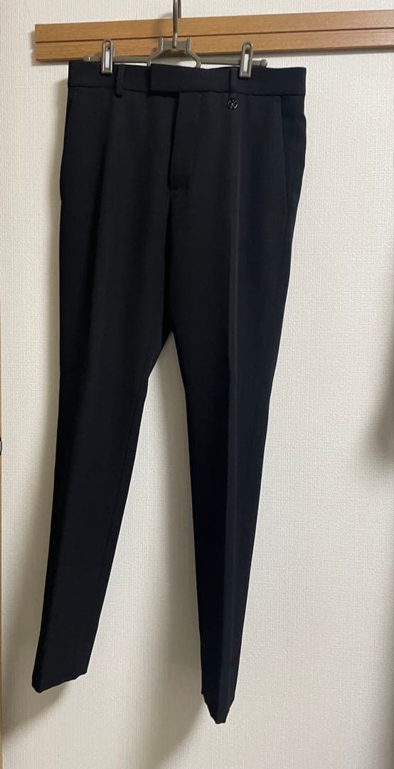 極美品 Louis Vuitton ブラック テーパードスラックス