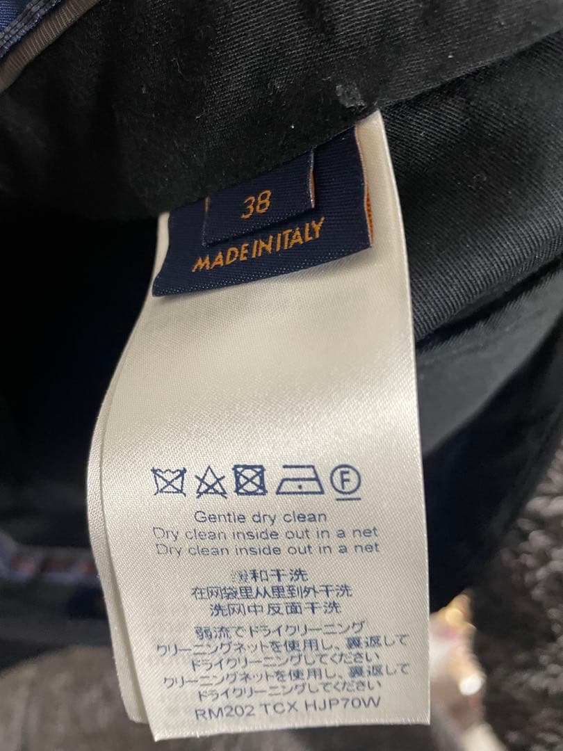 極美品 Louis Vuitton ブラック テーパードスラックス