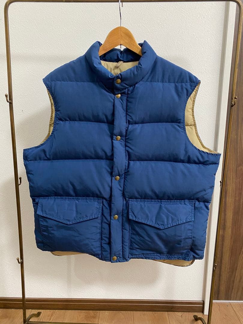 ウールリッチ　ダウンベスト　XL ネイビー　ベージュ