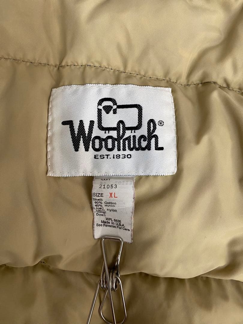 ウールリッチ　ダウンベスト　XL ネイビー　ベージュ