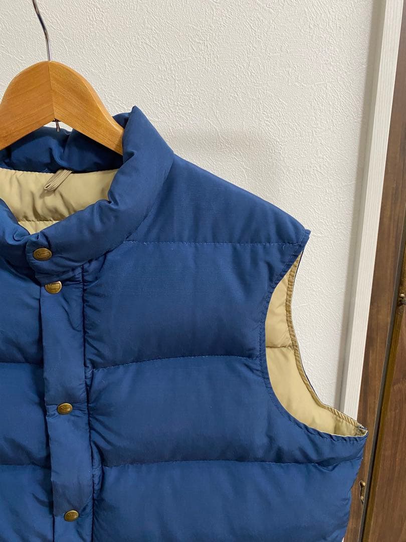 ウールリッチ　ダウンベスト　XL ネイビー　ベージュ