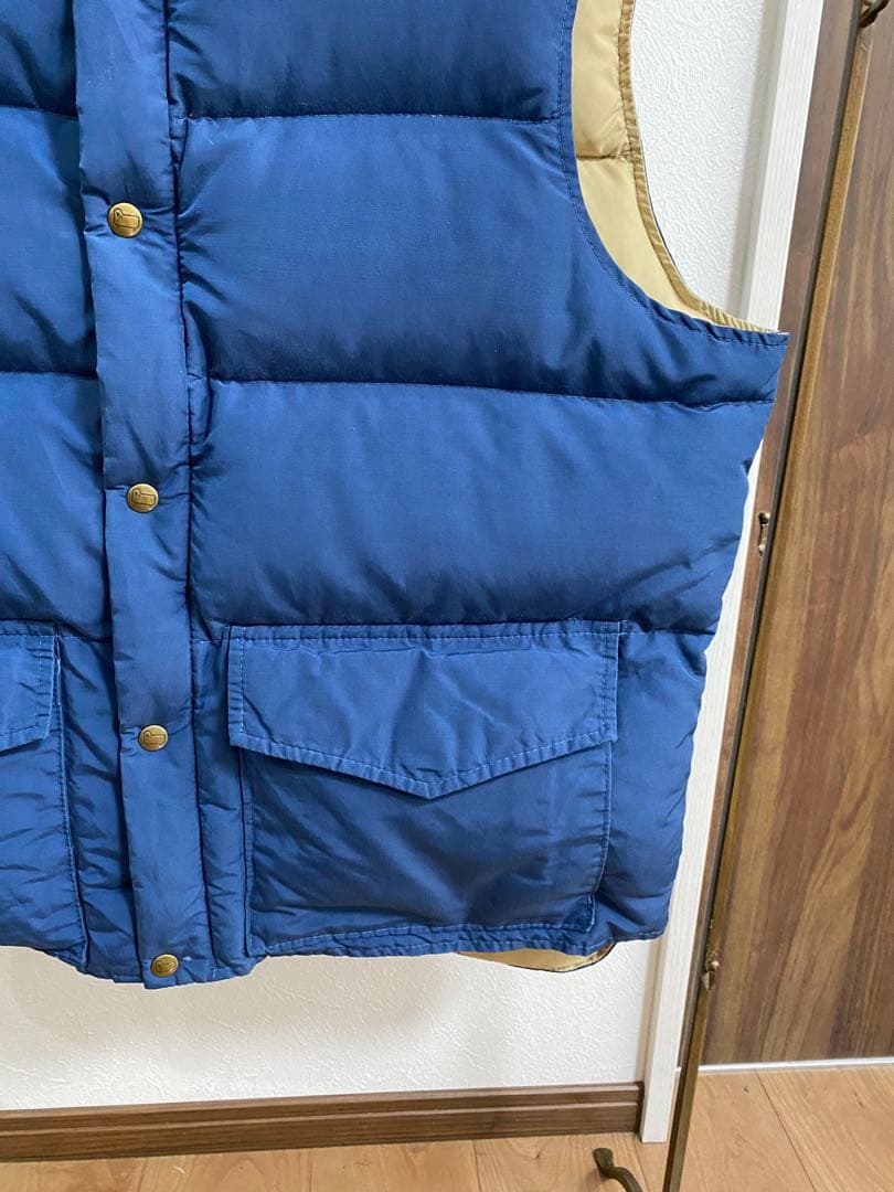 ウールリッチ　ダウンベスト　XL ネイビー　ベージュ