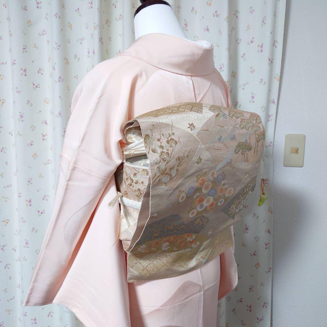 フ9992 未使用　目立つ汚れなし　袷　正絹　訪問着　フルセット