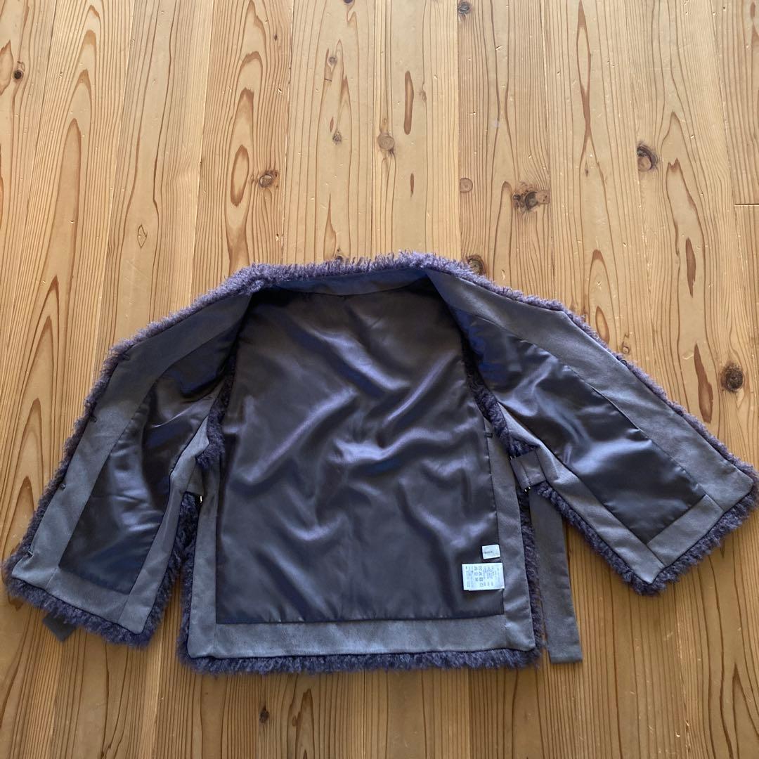 【douce Harmonie】フェイクファーベスト 両脇バックル調整可能