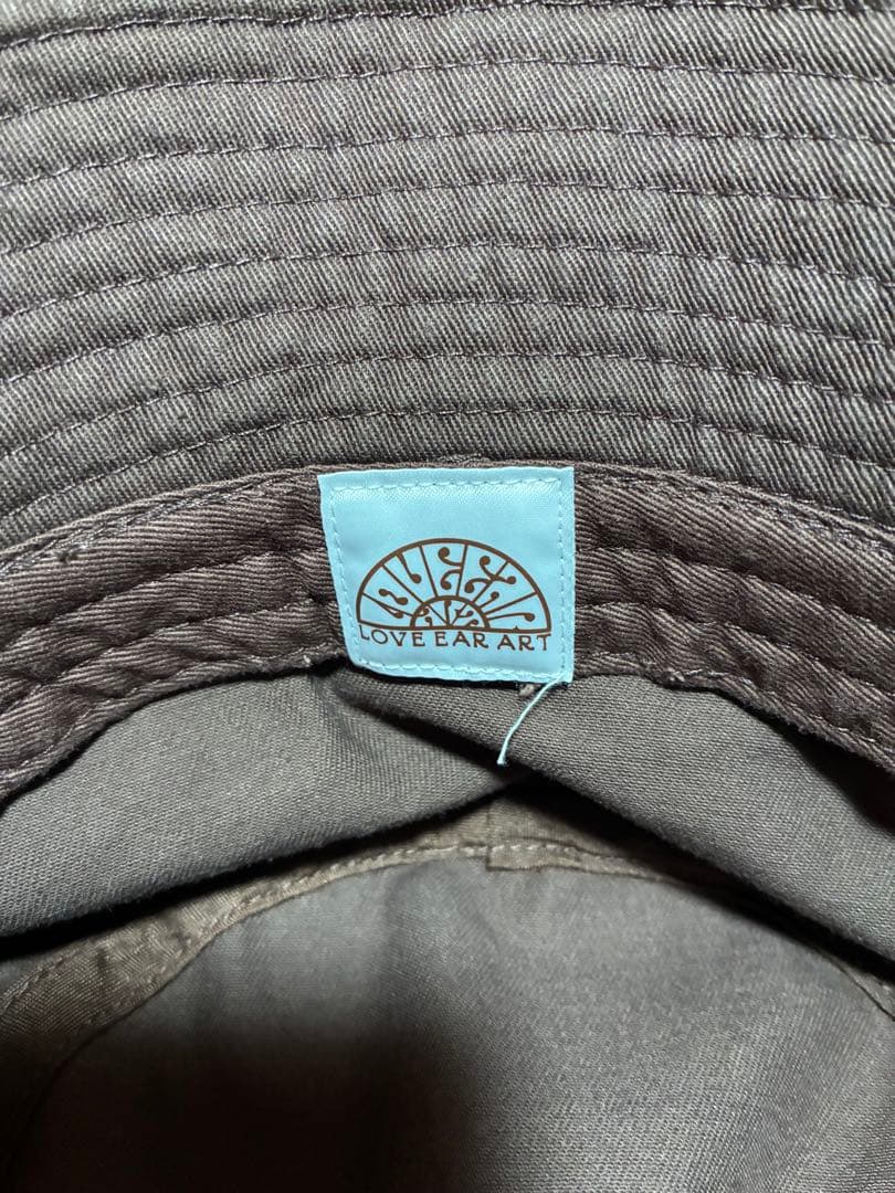 LOVE EAR ART ラブイヤーアート　バケットハット ブラウン