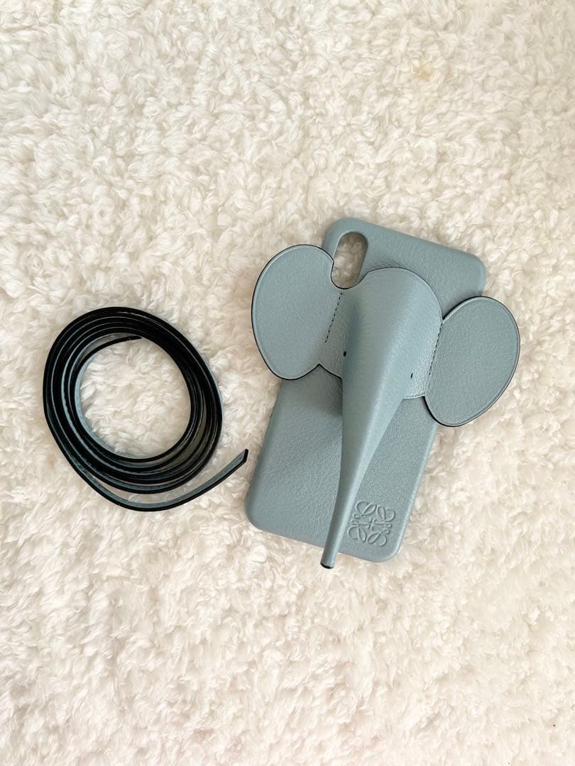 ★ゾウさんスマホホルダー(ライトブルー)★iPhone XS MAX