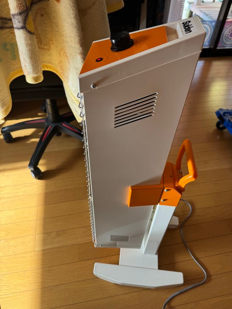 Suidenタワー型電気ヒーター オレンジ/ホワイト