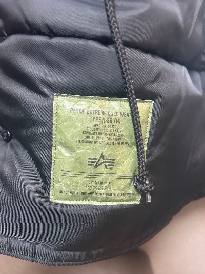 ALPHA INDUSTRIES N-3B フライトジャケット ミリタリー L