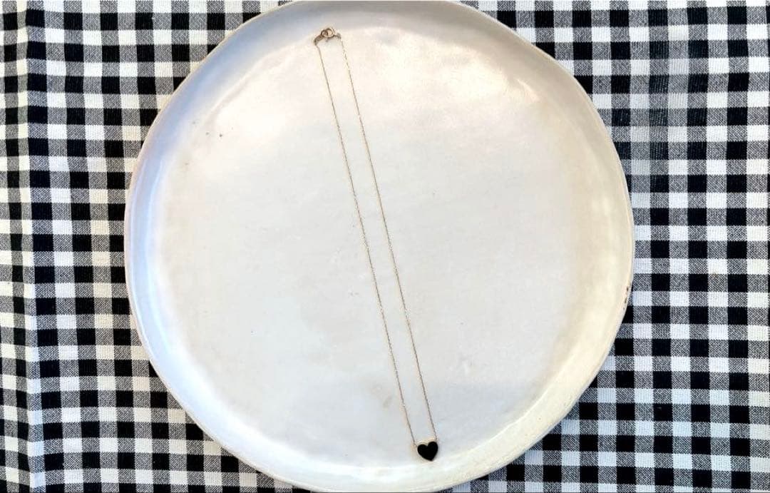 こりんビジュードM リバーシブルネックレス黒ハート