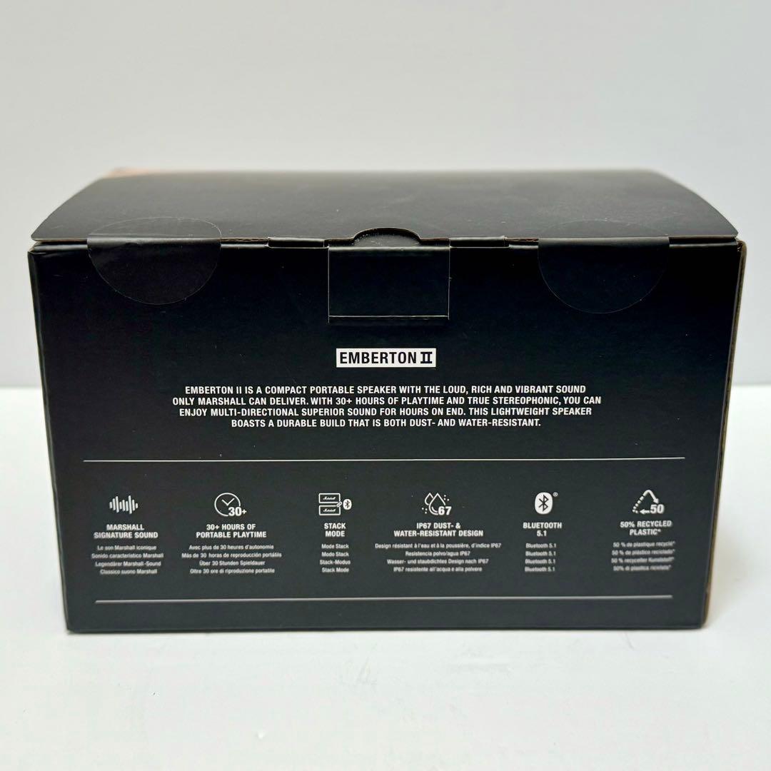【新品未開封】Marshall, EMBERTON Ⅱ BLACK&BRASS