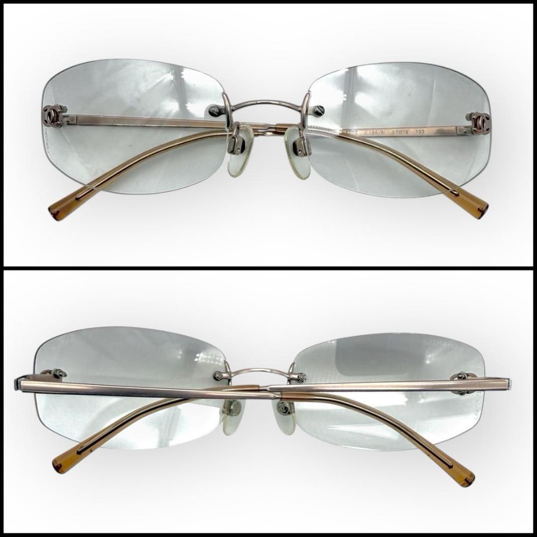 CHANEL シャネル　リムレス　サングラス　ココマーク　オーバル　Y2K