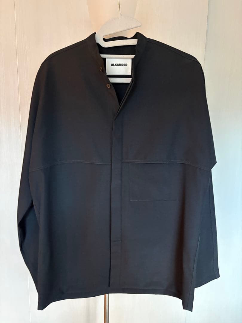 JIL SANDER ノーカラージャケット ブラック