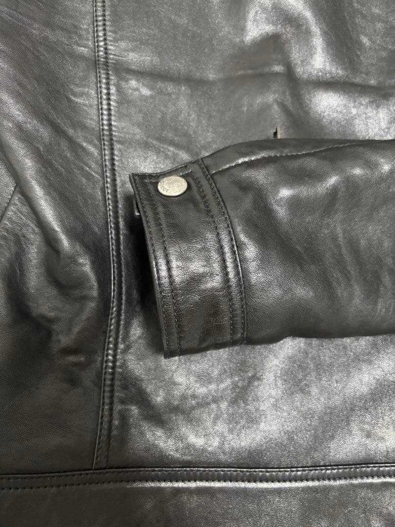 極美品　GUCCI シングルライダースジャケット