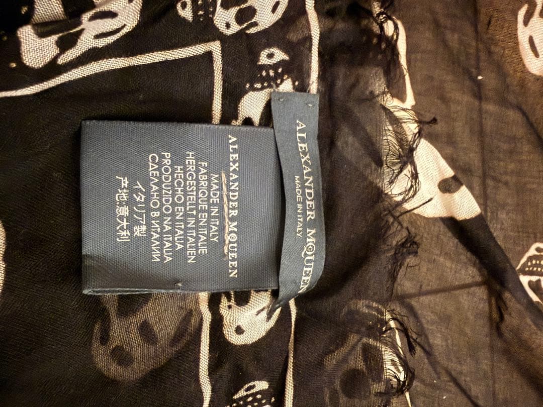 ALEXANDER McQUEEN スカルプリント大判ストール