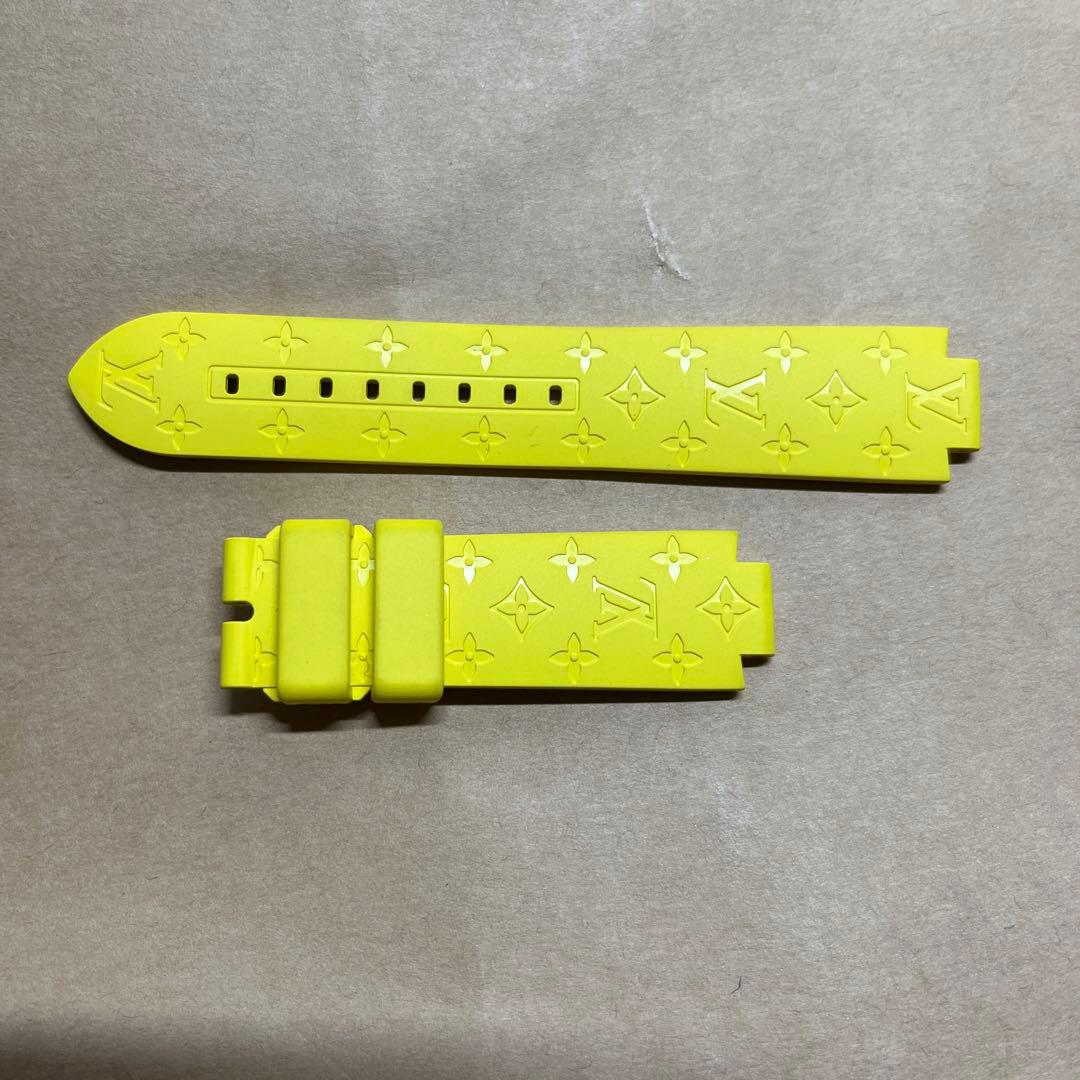 極美品♥️Louis Vuitton♥️ラバーベルト モノグラム 黄色 タンブール