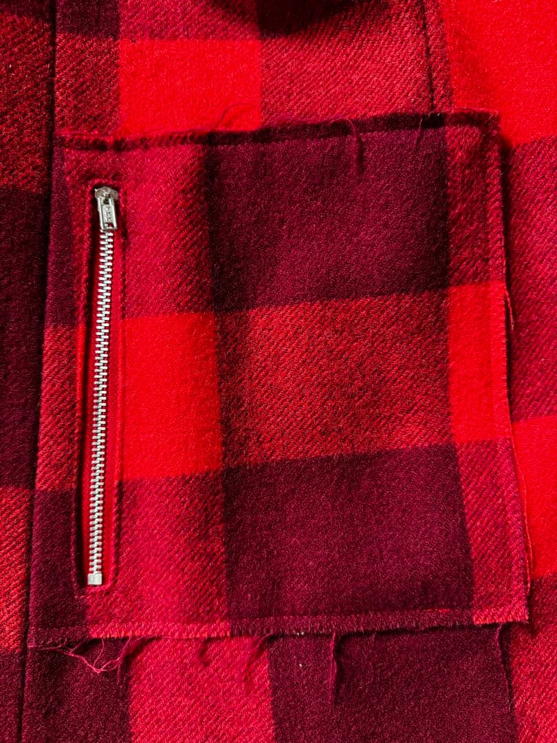 初期　UNDERCOVER ブロックチェック　ジャケット　赤　レア　ヴィンテージ