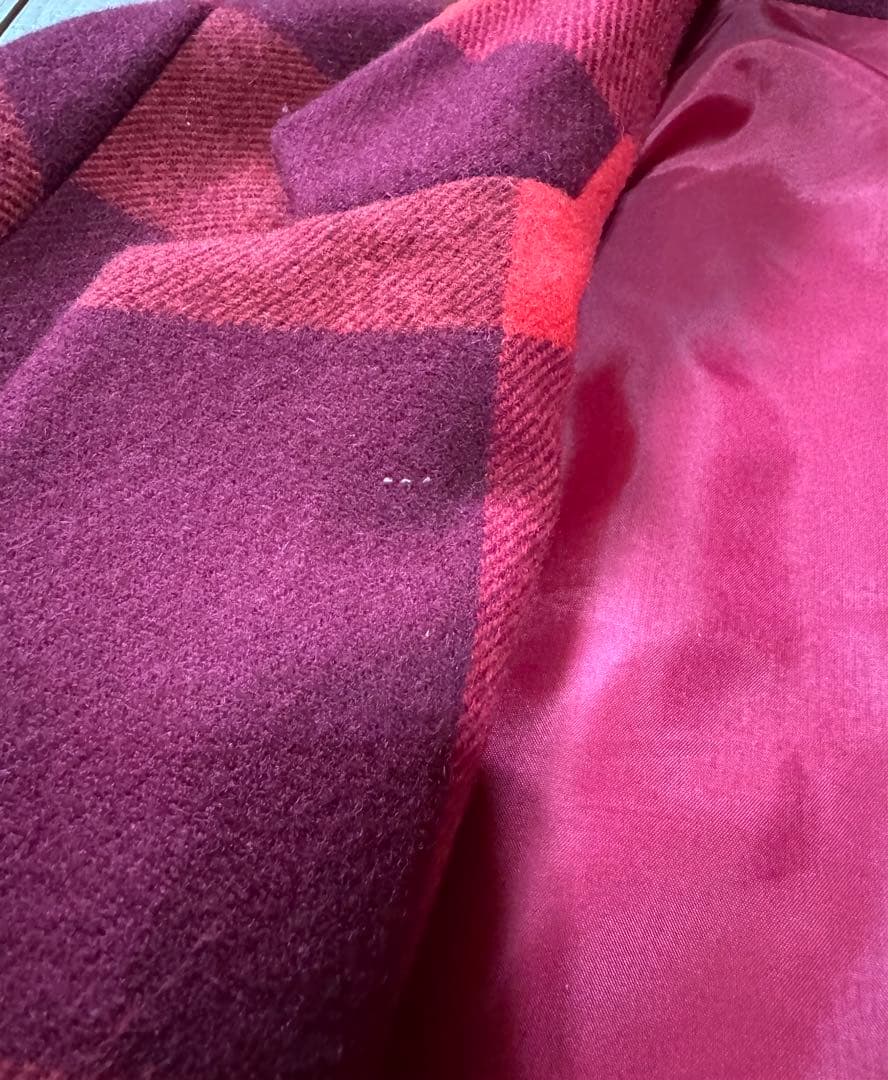 初期　UNDERCOVER ブロックチェック　ジャケット　赤　レア　ヴィンテージ