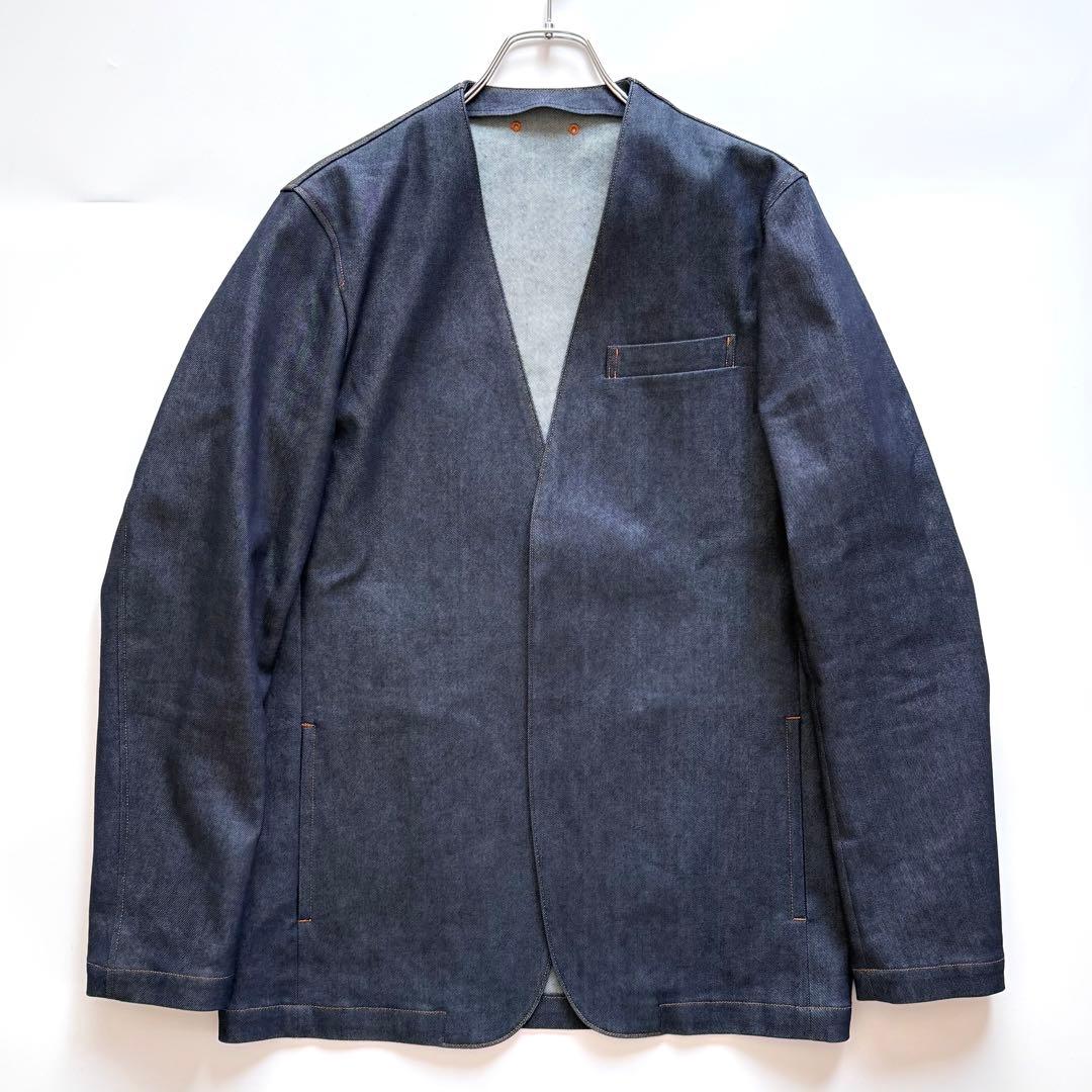 【23SS】SOPHNET ソフネット ノーカラー デニムジャケット インディゴ