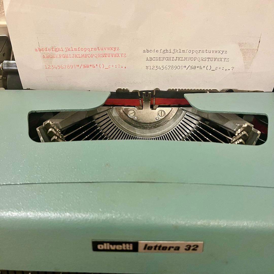 【昭和レトロ】タイプライター　GUCCI(グッチ)×オリベッティLettra32