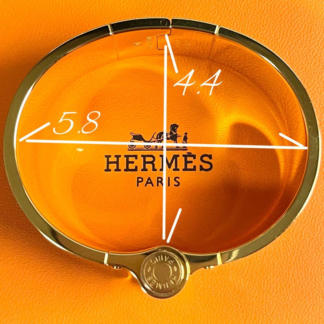 【HERMES】シャルニエールGM バングル ブレスレット ゴールド