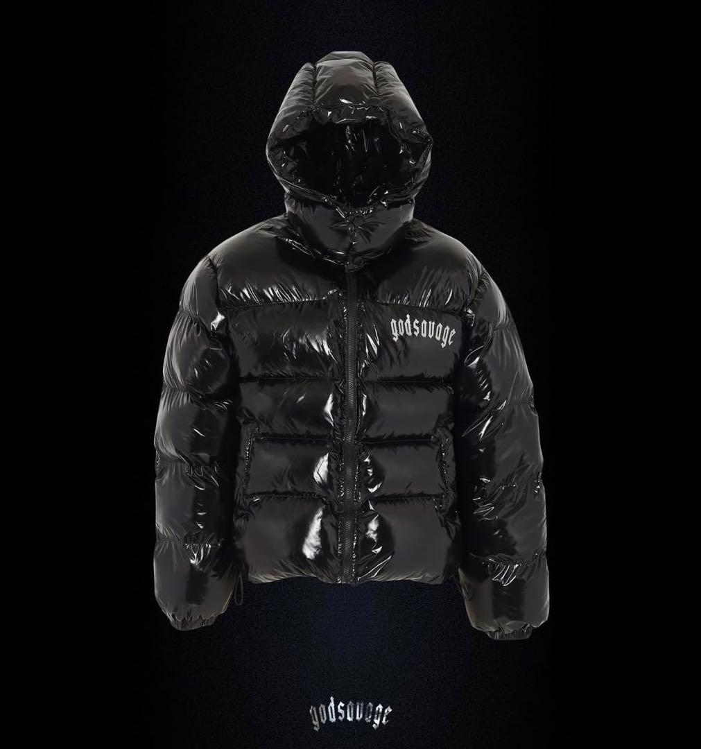 godsavage 黒 ダウンジャケット