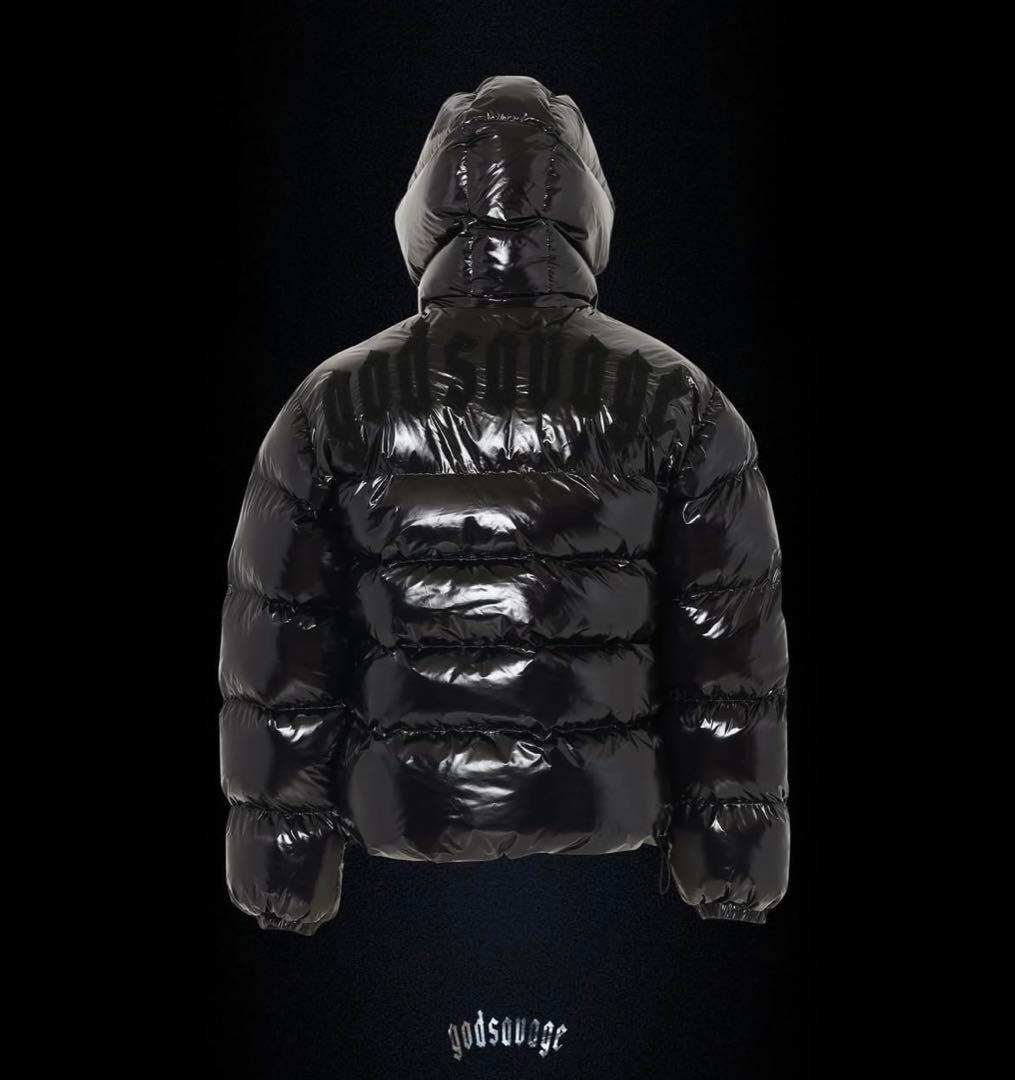godsavage 黒 ダウンジャケット